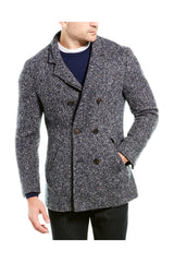 Brunello Cucinelli Men's Blue Wool Double Breasted Jacket
