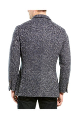 Brunello Cucinelli Men's Blue Wool Double Breasted Jacket