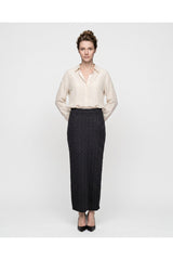 Women's Black Cable Knit Skirt