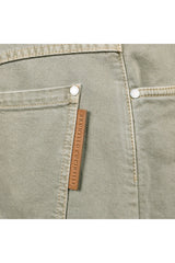 Women's Light Green Denim Skirt