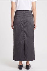 Women's Dark Grey Midi Skirt