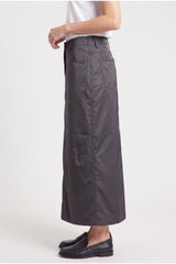 Women's Dark Grey Midi Skirt
