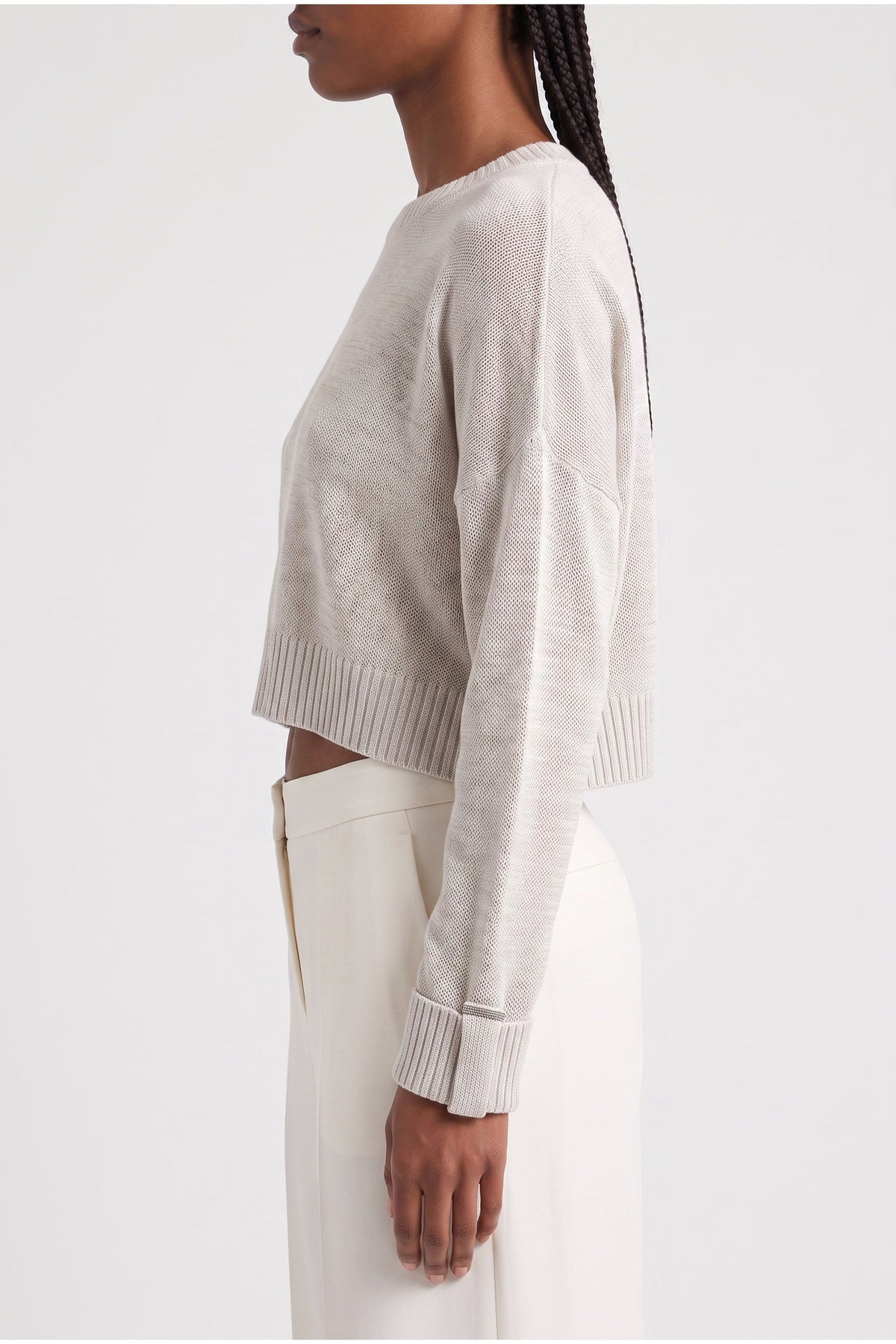 Women's Light Beige Relaxed Sweater