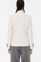 Women's Cream Double Breasted Jacket