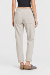 Women's Light Beige Cotton Trousers