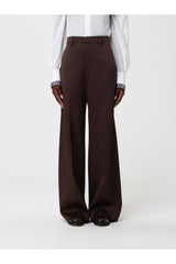 Women's Dark Brown Wide Trousers