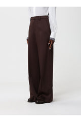 Women's Dark Brown Wide Trousers