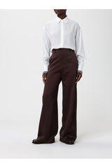 Women's Dark Brown Wide Trousers