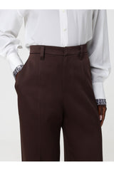 Women's Dark Brown Wide Trousers