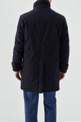 Men's Dark Blue Cotton Jacket