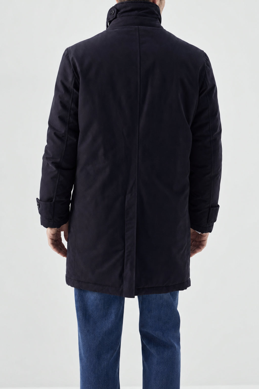 Men's Dark Blue Cotton Jacket