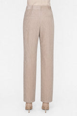 Women's Light Beige Velvet Trousers
