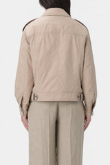 Brunello Cucinelli Women's Beige Lightweight Zip Jacket
