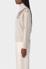 Brunello Cucinelli Women's Beige Turtleneck Sweater
