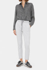 Women's Light Grey Cotton Trousers