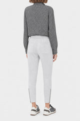 Women's Light Grey Cotton Trousers
