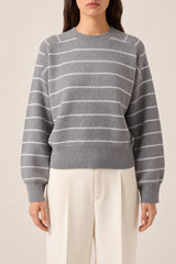 Women's Grey Virgin Wool Sweater