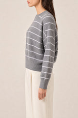 Women's Grey Virgin Wool Sweater