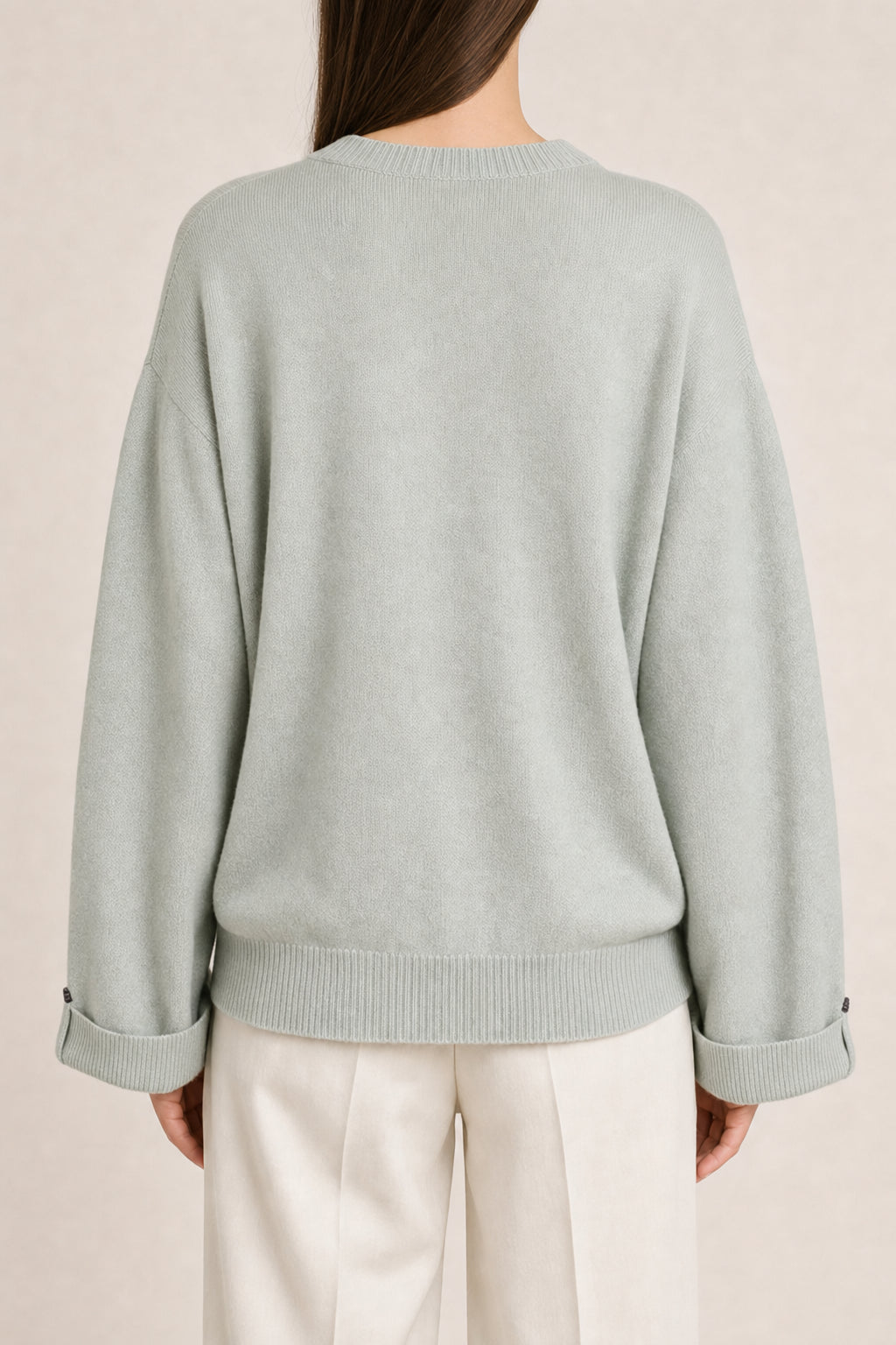 Women's Light Green Cashmere Sweater