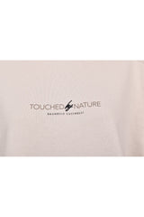 Women's Light Beige Cotton Sweatshirt