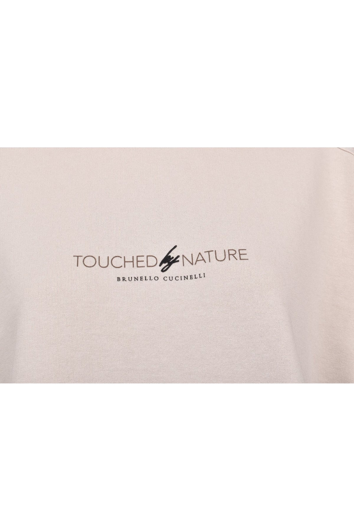 Women's Light Beige Cotton Sweatshirt