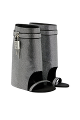 Givenchy |Shark Lock Ankle Sandals 90_Silvery