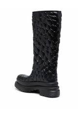 Valentino | Garavani Atelier Floral-Embossed Mid-Calf Rain Boots
