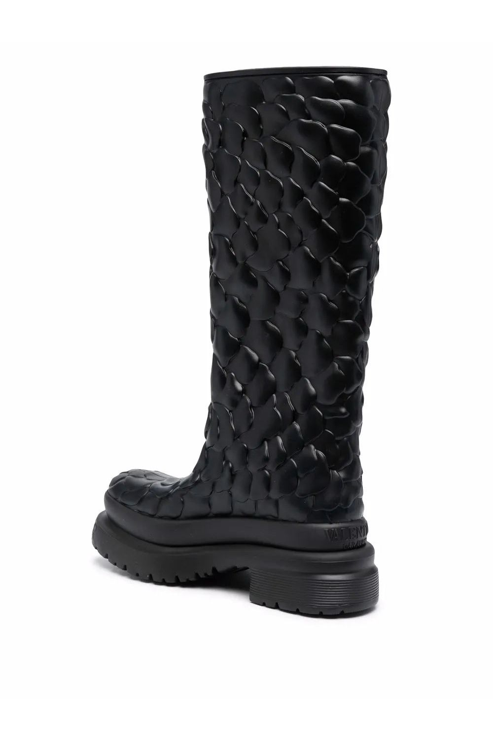 Valentino | Garavani Atelier Floral-Embossed Mid-Calf Rain Boots