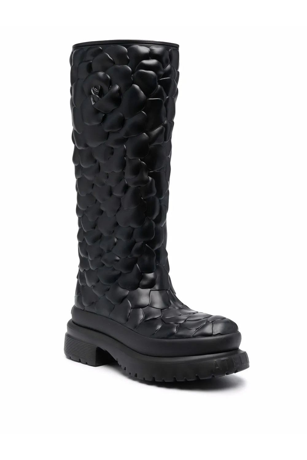 Valentino | Garavani Atelier Floral-Embossed Mid-Calf Rain Boots