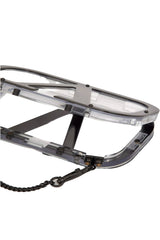 Valentino | Logo-Plaque Clear Clutch