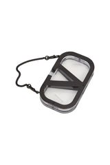 Valentino | Logo-Plaque Clear Clutch