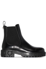 Ferragamo | Gancini Logo Detail Chelsea Boots