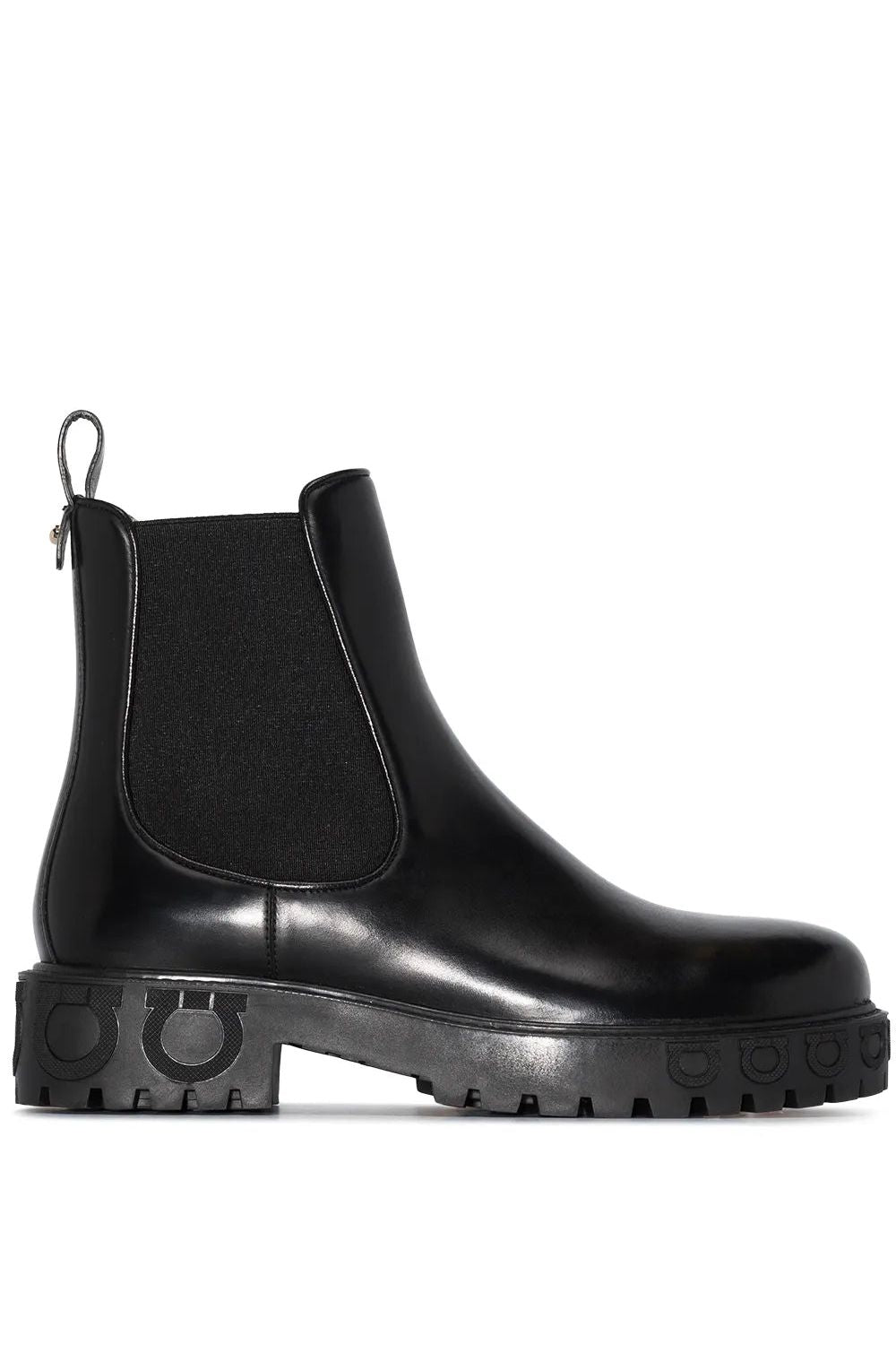 Ferragamo | Gancini Logo Detail Chelsea Boots