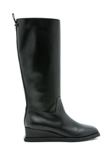 Ferragamo | Wayde Leather Wedge Boots