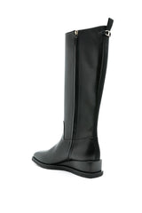 Ferragamo | Wayde Leather Wedge Boots
