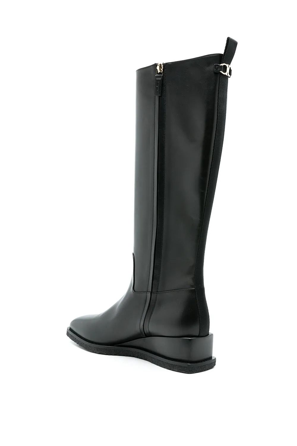 Ferragamo | Wayde Leather Wedge Boots