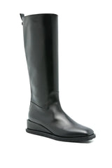 Ferragamo | Wayde Leather Wedge Boots