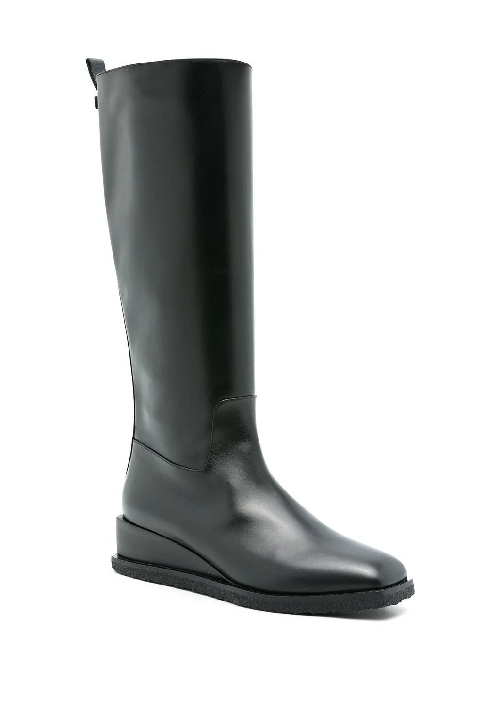 Ferragamo | Wayde Leather Wedge Boots