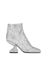 Ferragamo | Glitter-Effect Sculpted-Heel Ankle Boots