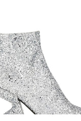 Ferragamo | Glitter-Effect Sculpted-Heel Ankle Boots