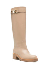 Ferragamo | Ornament Square Gancini Boots