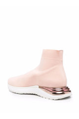Ferragamo | Logo Slip-On Sneakers In Pink 030177751253