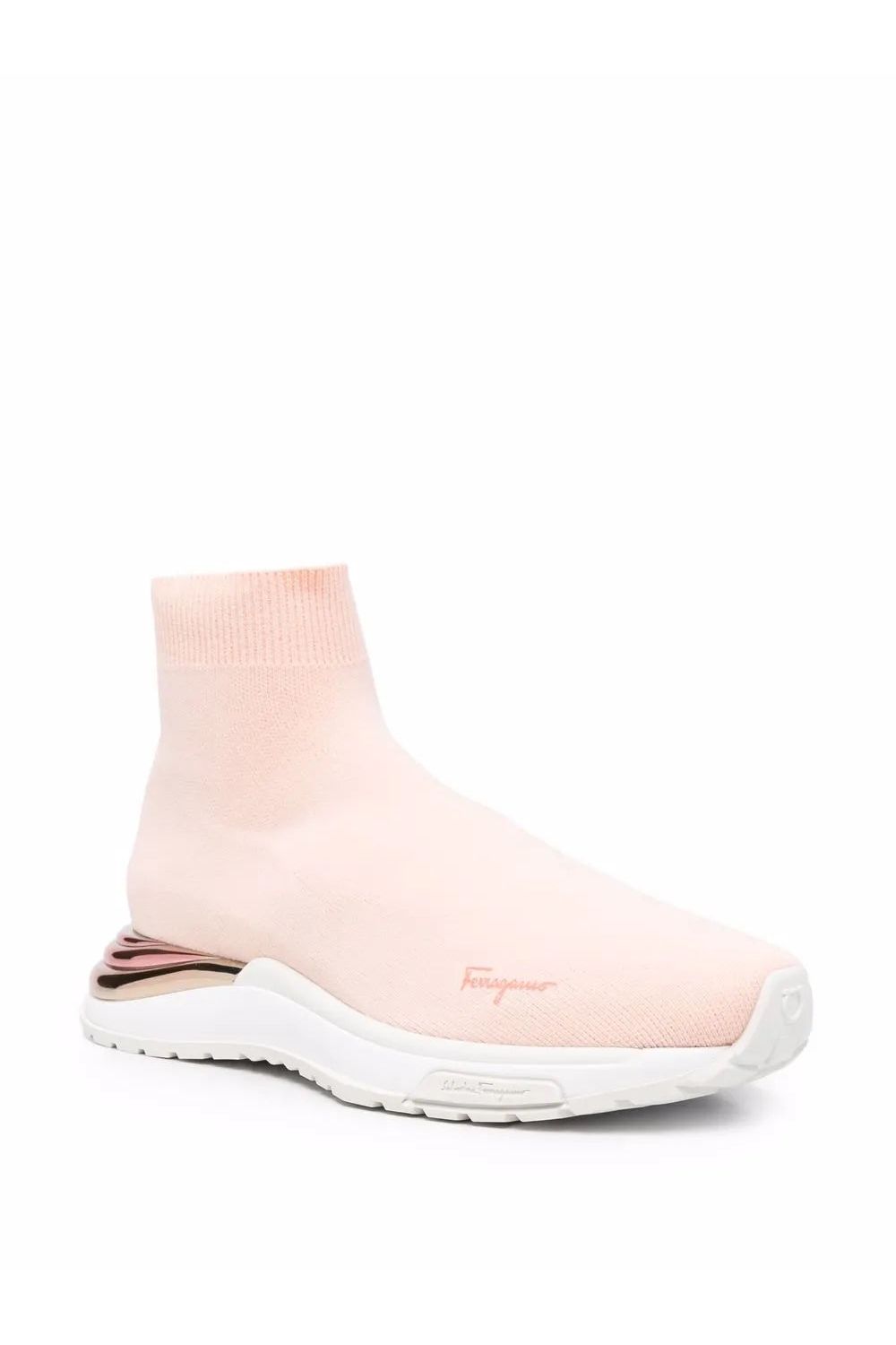 Ferragamo | Logo Slip-On Sneakers In Pink 030177751253