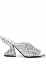 Ferragamo | 80Mm Sansu Metallic Glitter Sandals
