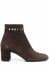 Ferragamo | 75Mm Ghila Suede Ankle Boots