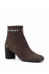 Ferragamo | 75Mm Ghila Suede Ankle Boots