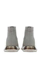 Ferragamo | Logo-Print Sock Sneakers In Grey 030177753455