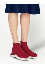 Ferragamo | Logo-Print Slip-On Sneakers In Red 030177754828