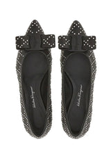 Ferragamo | Viva Rhinestone-Embellished Flat Pumps