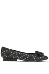 Ferragamo | Viva Rhinestone-Embellished Flat Pumps
